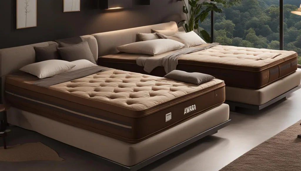 Awara vs Sleep on Latex mattress comparison