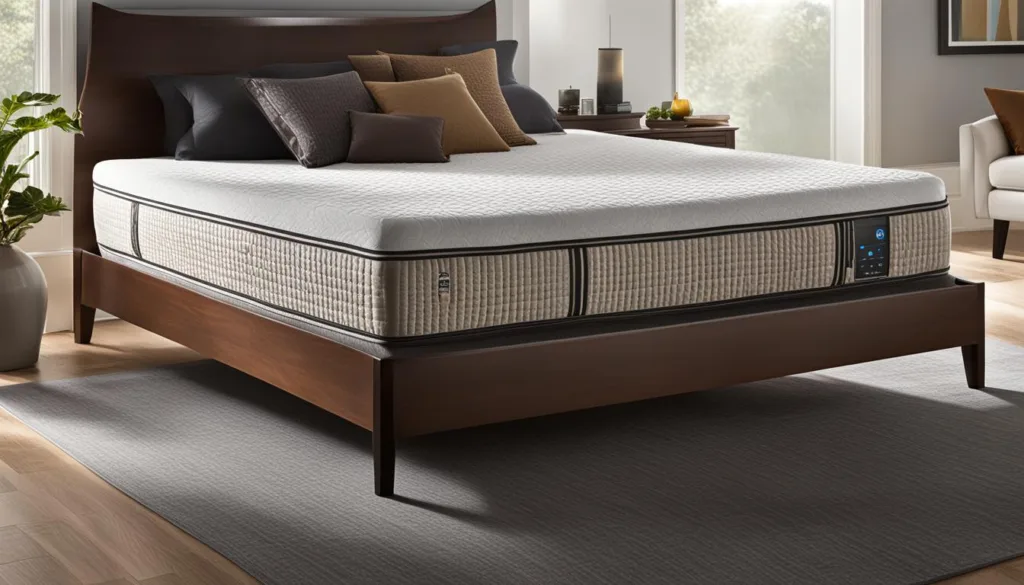 Lucid mattress edge support and temperature regulation