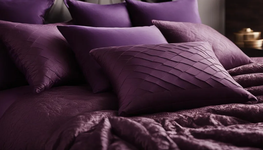 Purple pillows