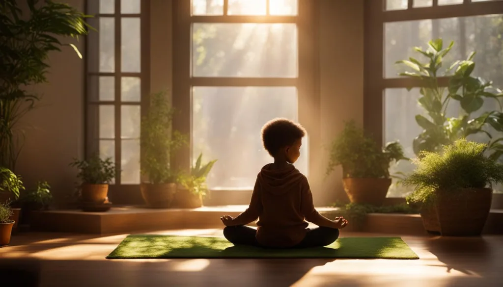 kids yoga meditation cushion